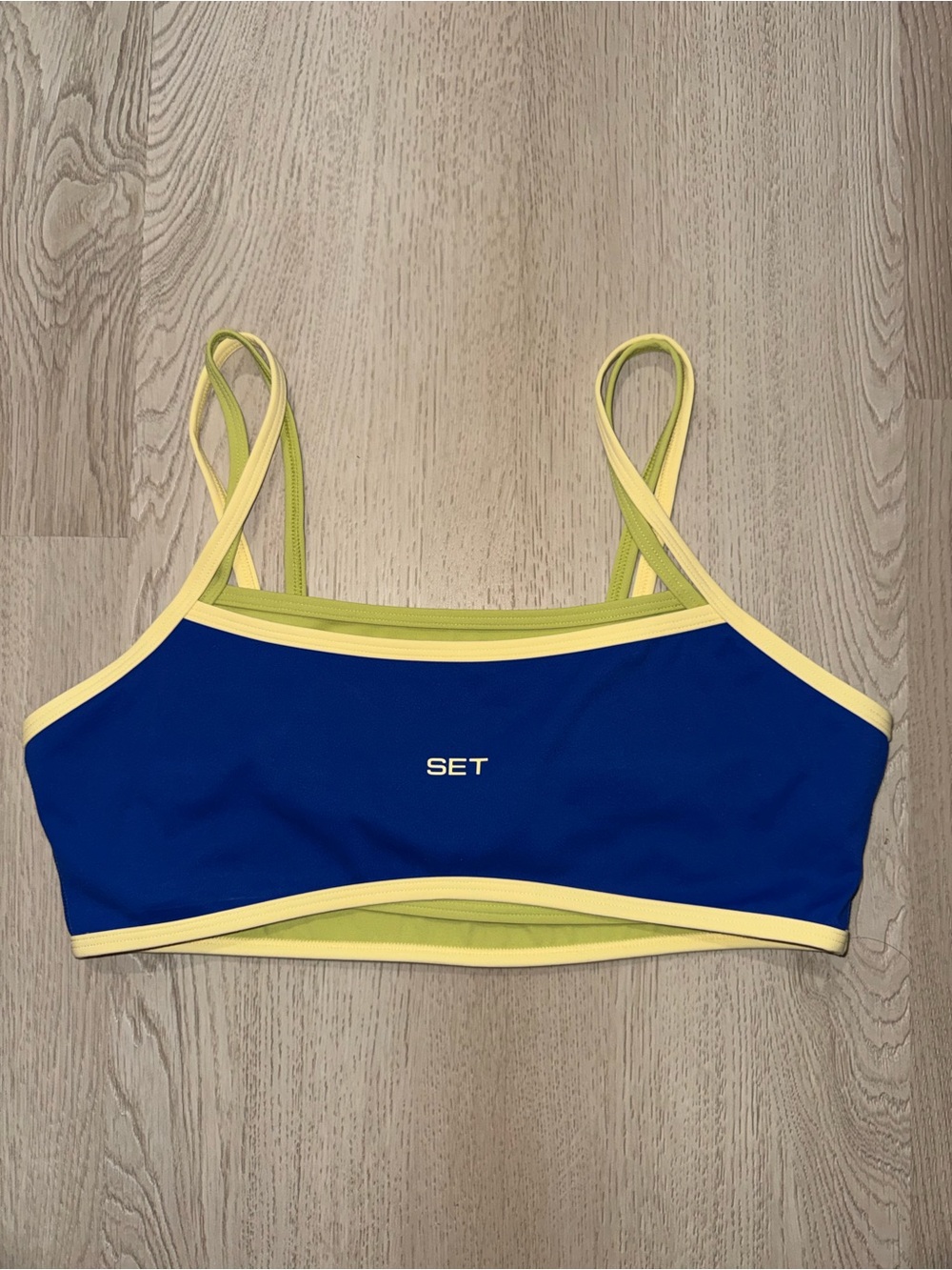 SET ACTIVE Sporty Strap Bra Size M Toucan